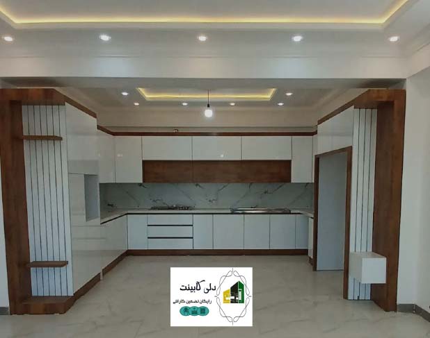 تصویر آشپزخانه هایگلاس ترکیبی